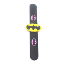 Hot Selling Cartoon Silicone Slap Bracelet For Children Super Men Silicone  Slap Wristbands